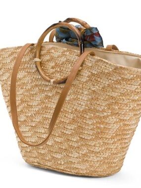 NATASHA Straw Picnic Basket